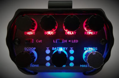 Bass Bullet panel lit